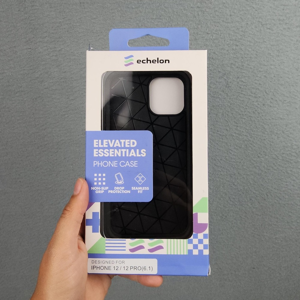 Echelon Impact Case IPhone 12 12 Pro Black Non-Slip Full Coverage Shockproof New